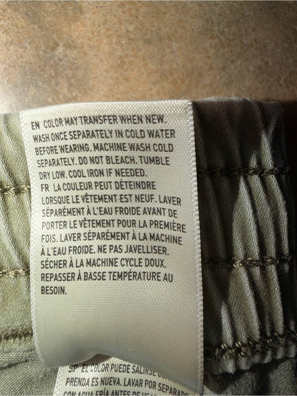 American Eagle Size 12 Short Green Utility Cargo Jogger Pants Stretch Drawstring - Picture 13 of 15